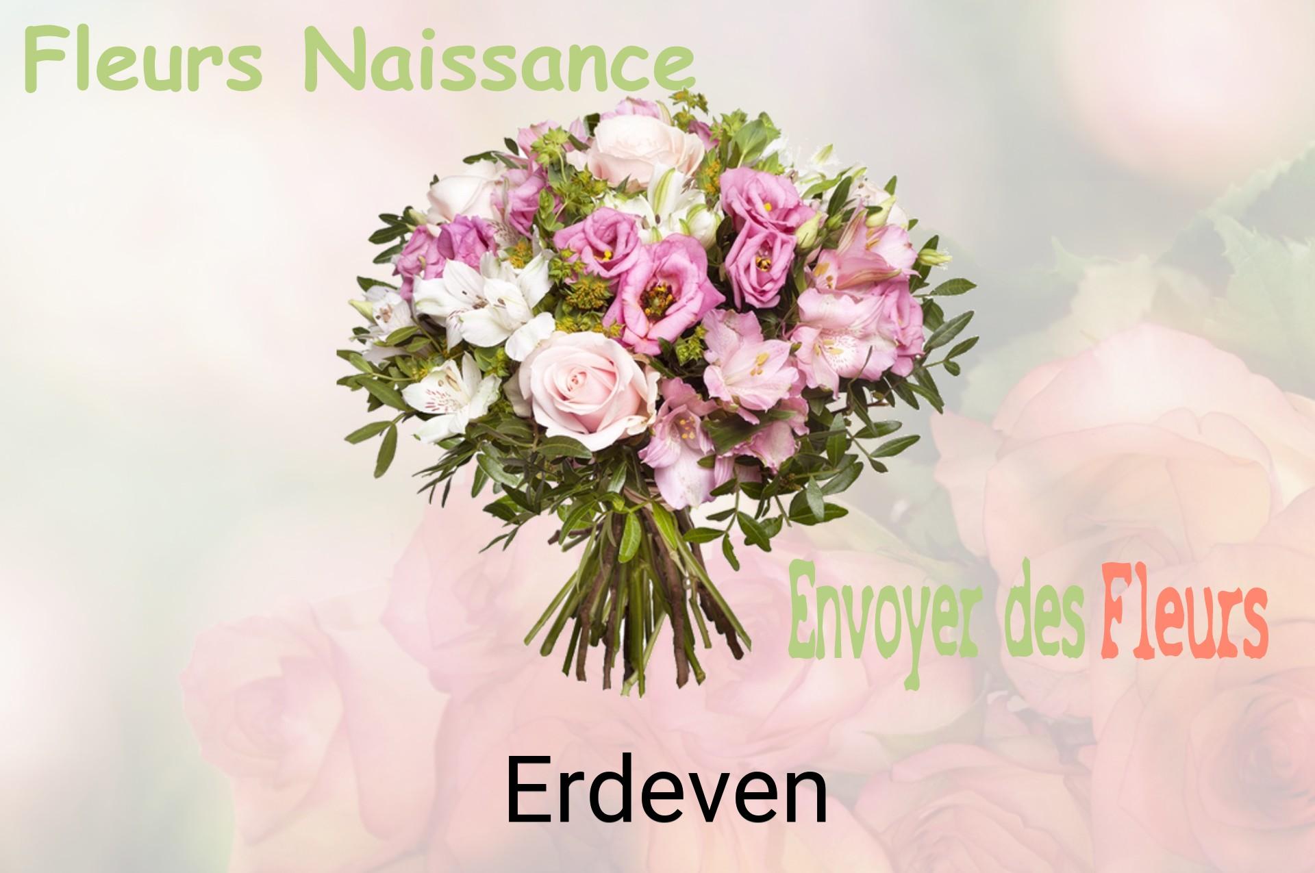 Bouquet de fleurs de naissance livré à Erdeven